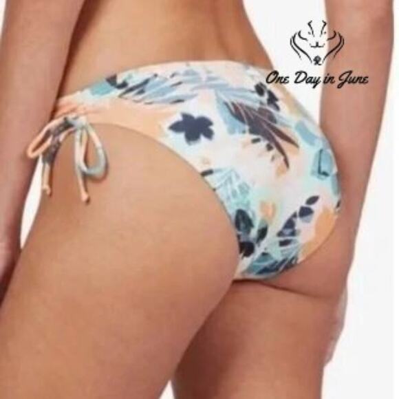 Roxy PT Beach Classics Tie Side Full Bikini Bottom Size S - Picture 2 of 5
